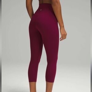 Lululemon Align Crop Leggings Maroon